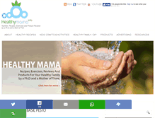 Tablet Screenshot of healthymamainfo.com